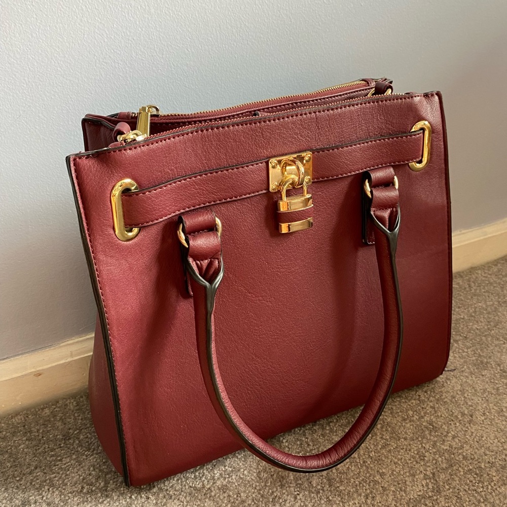 Burgundy purse